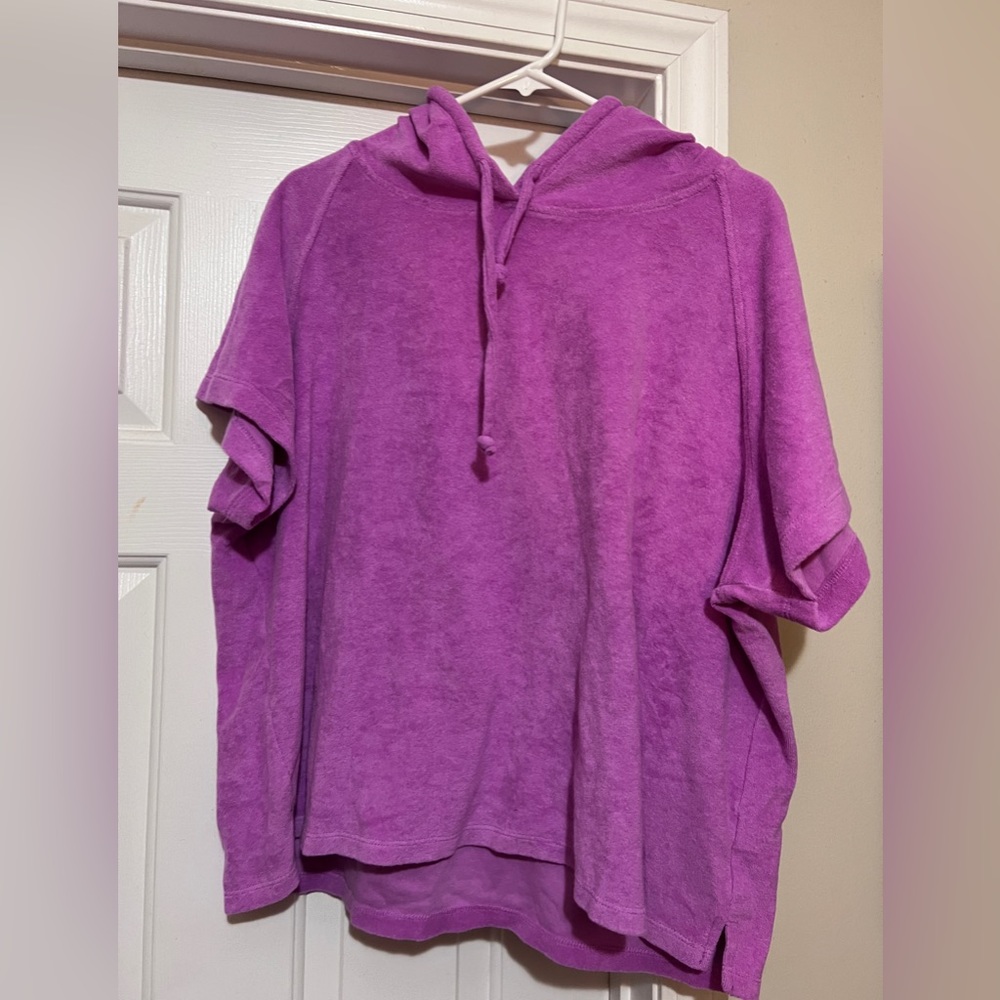 Light purple terry top or bathing suit coverup